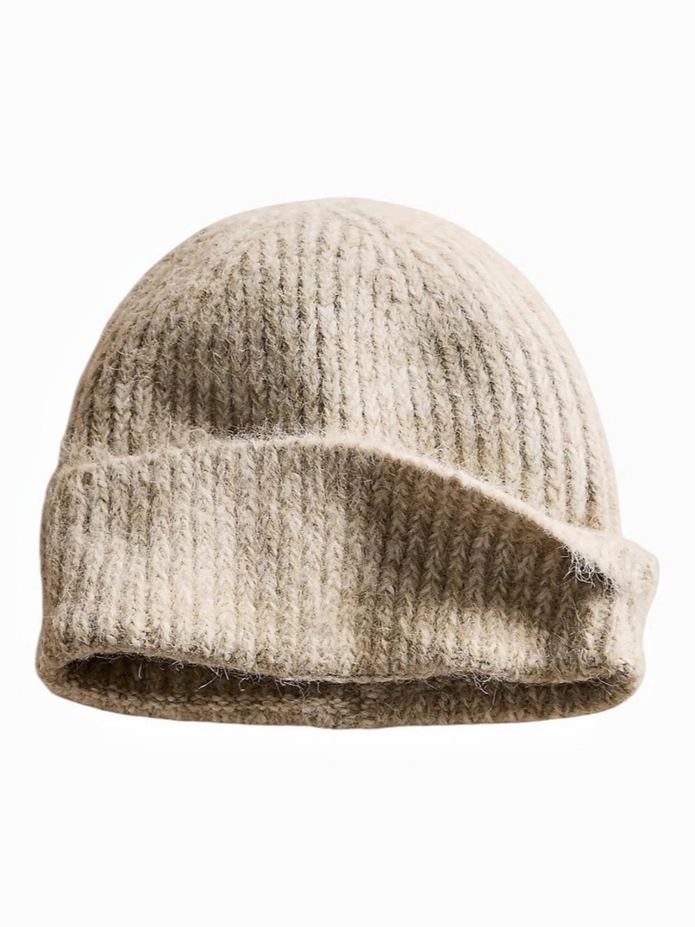 Free People Frostline Beanie Cream Knit